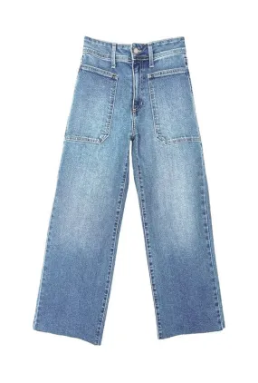 High Rise Sailor Jeans - Everyday Wash Professional Wear Comfy Active