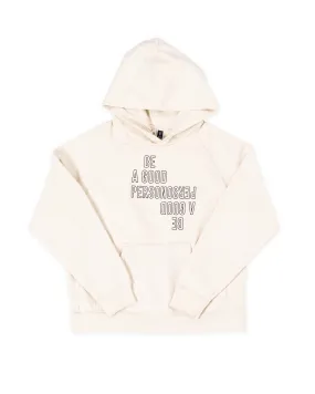 Reflection Heavyweight Hoodie - Natural Non Restrictive Collar