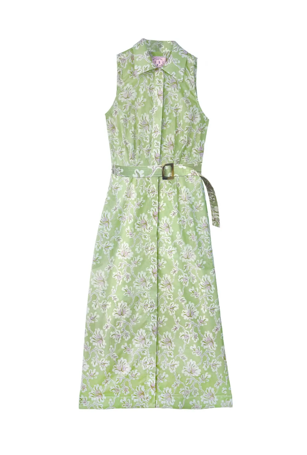 Romantic Hour Versatile Touch Buru x PBL Maxine Shirtdress - Green Floral