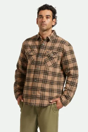 Bowery Quilted Flannel Woodsmoke Black QuickDry Texture
