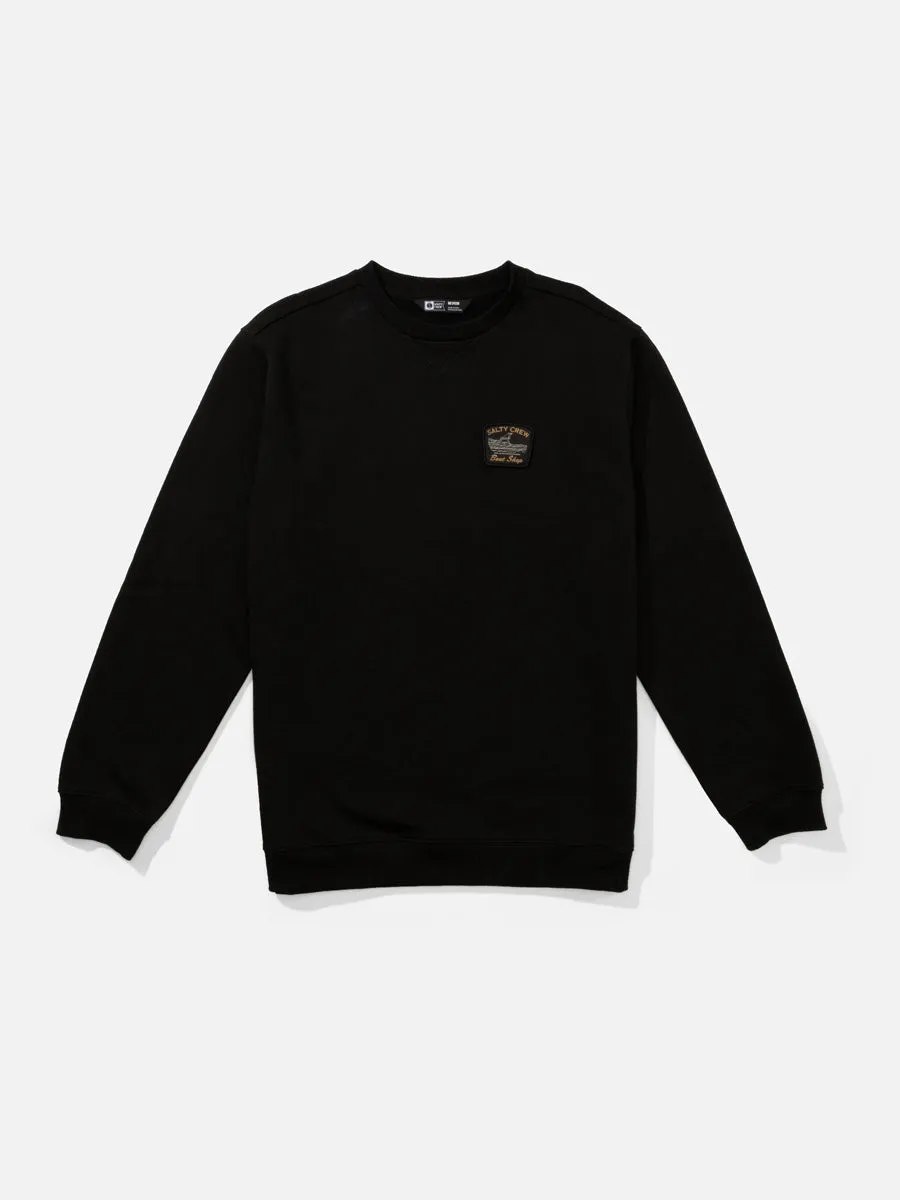 ResilientStretch SALTY CREW CRAFTED CREW FLEECE - BLACK