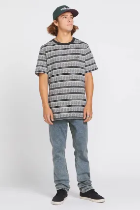 Bone Stamp Crew Short Sleeve T-Shirt Stone MultiPocket Configuration