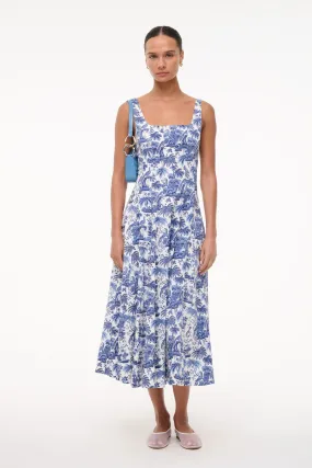 Flexible Comfort WELLS DRESS | BLUE TOILE