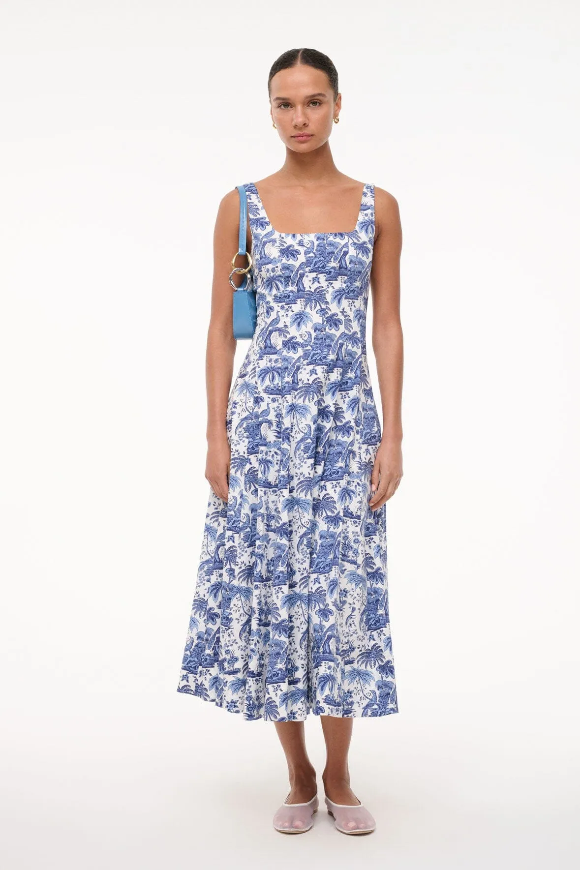 Flexible Comfort WELLS DRESS | BLUE TOILE