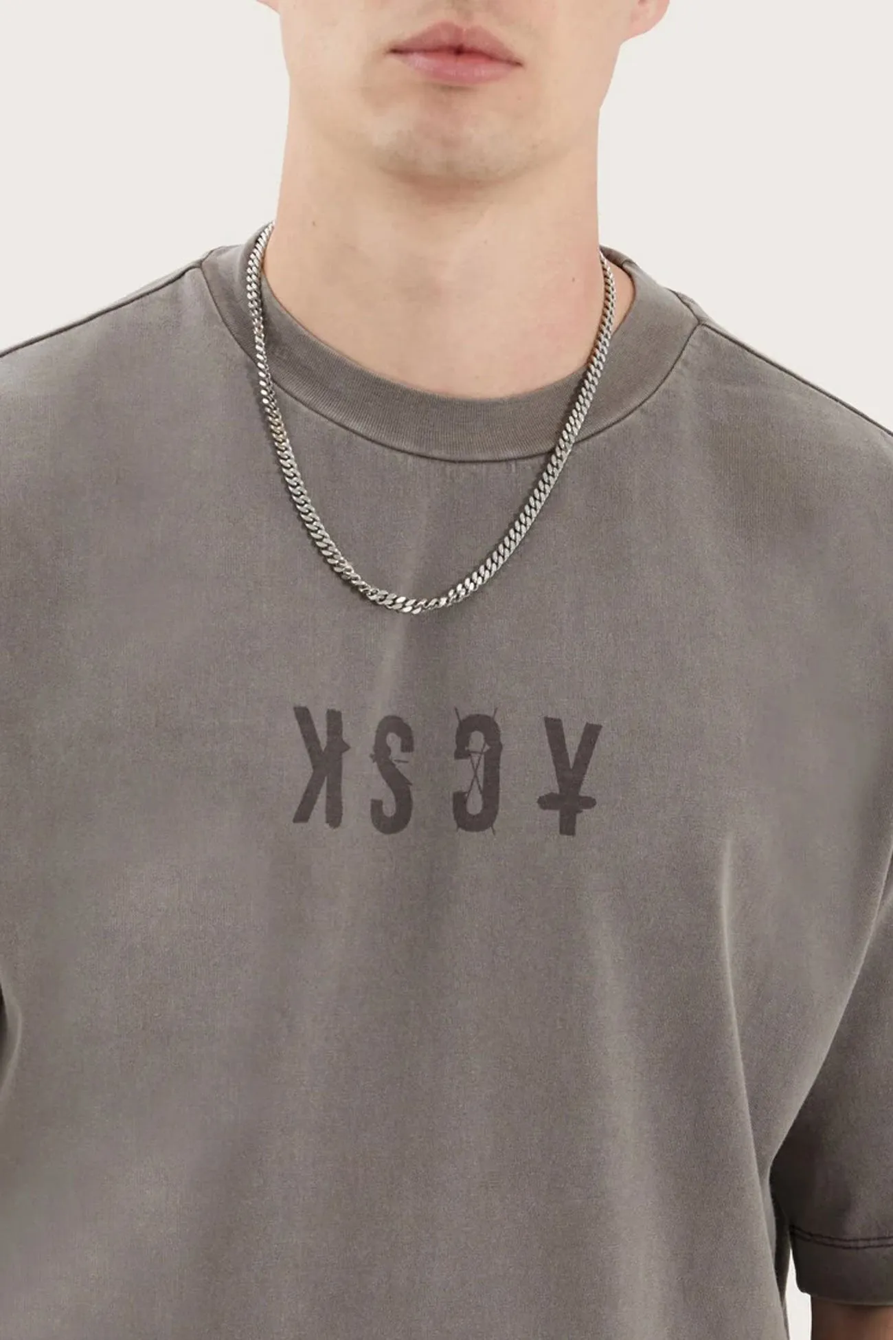 West Oversized Tee Pigment Iron Sleeveless Top