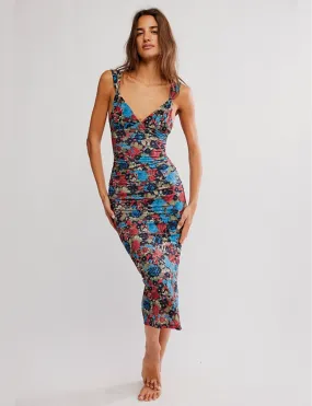 Playful design piece Long Live Printed Mesh Slip, Black/Combo