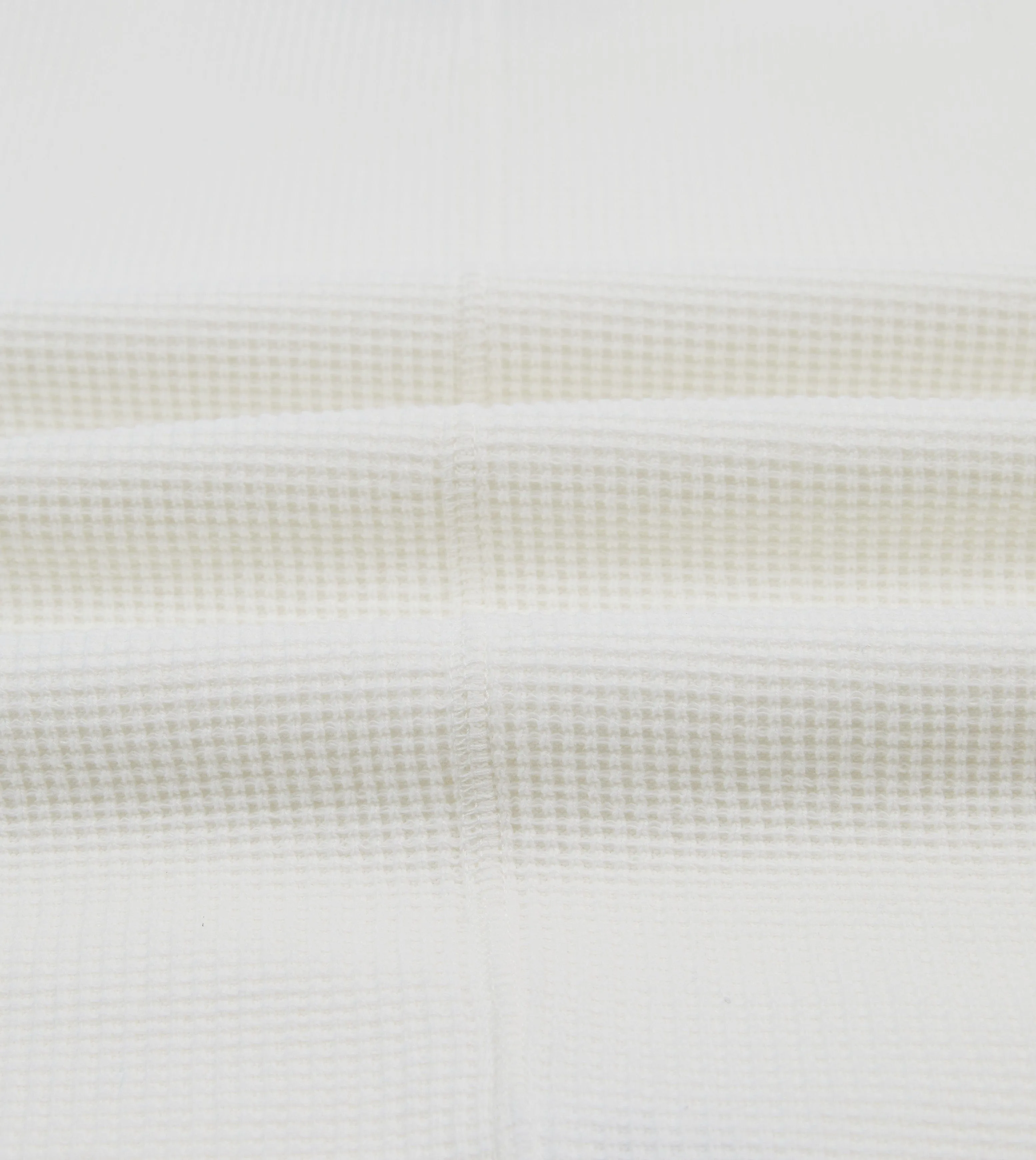 Eco Friendly Dye White Waffle Knit Long-Sleeve Hiking T-Shirt