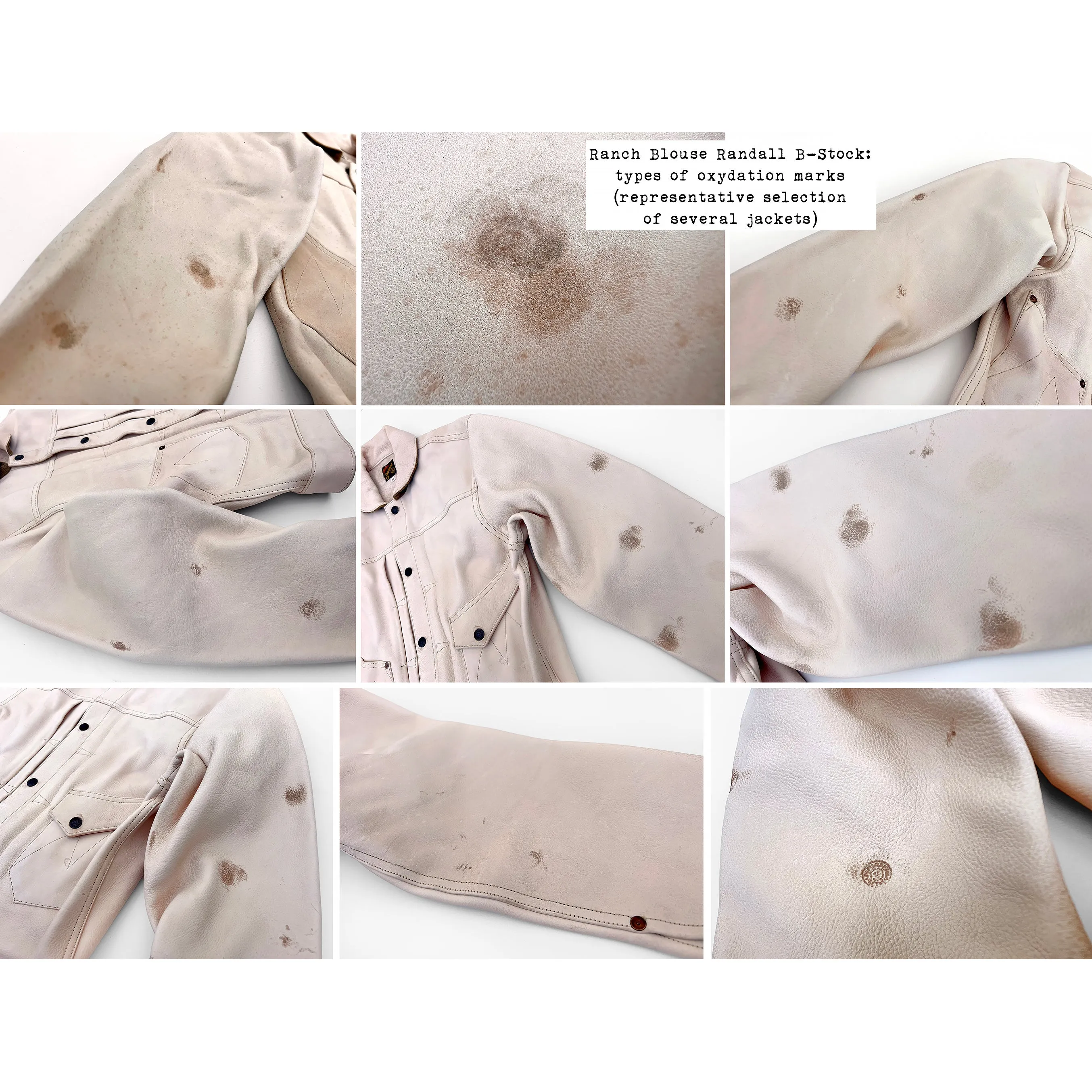 Ranch Blouse "Randall" - Natural Veg-Tan Leather - B-Stock VentilatedBackPanel
