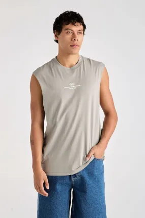 ButterSoft Handfeel Denim Co Muscle Tee Stone Steel