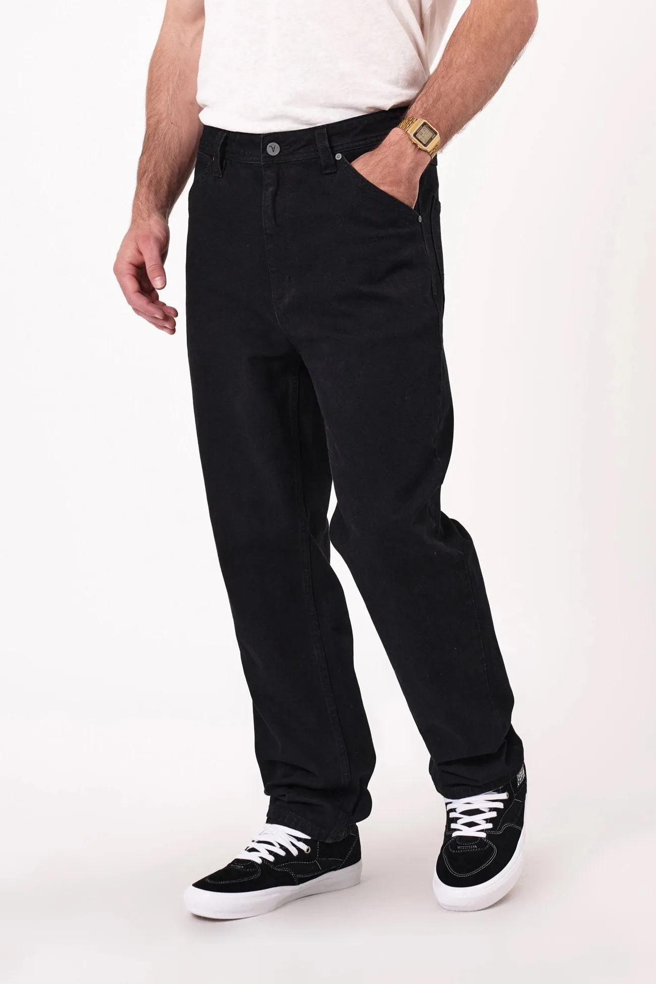 Body shaping Comfort Fit A4 Taper Jean Patrick Black