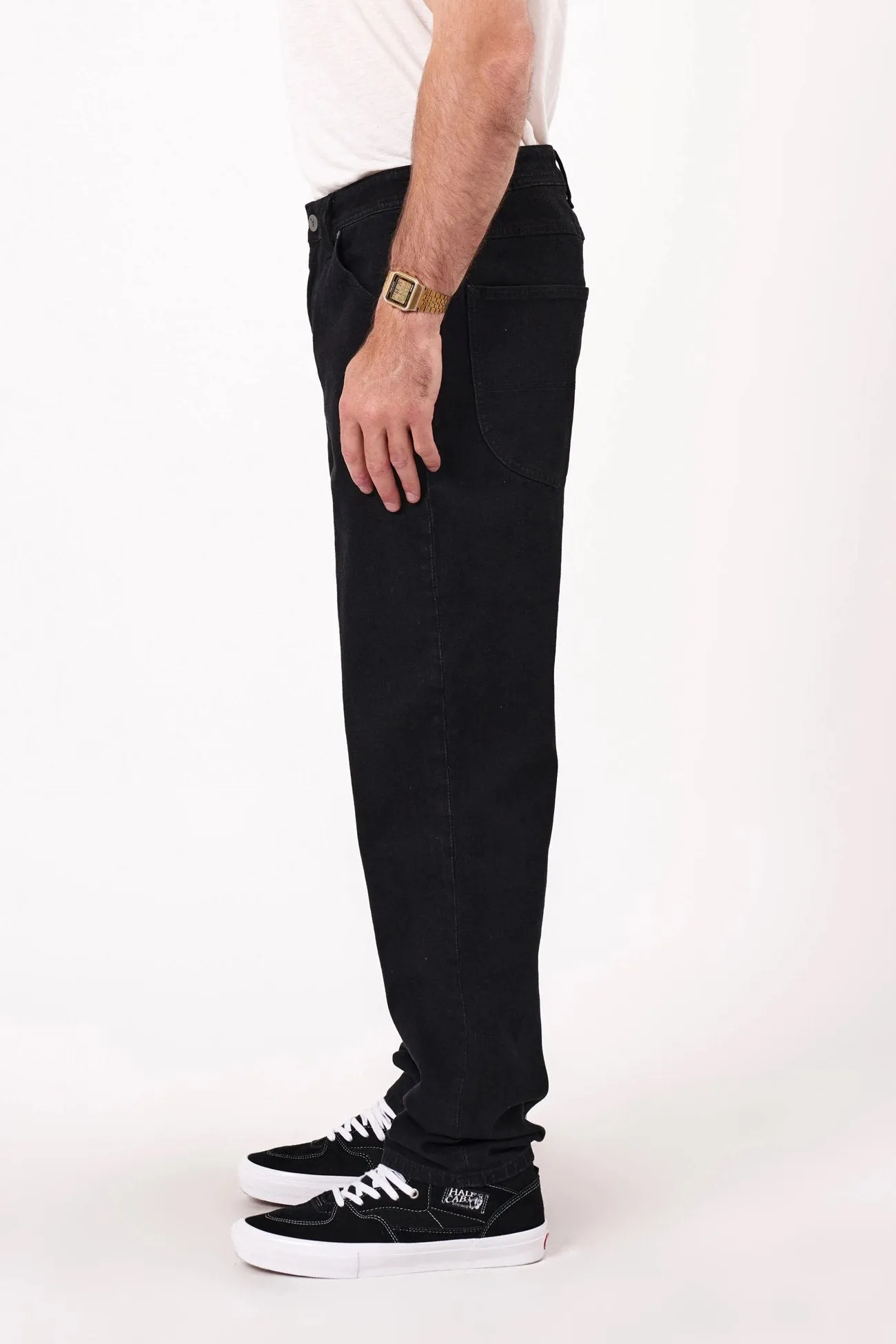 A4 Taper Jean Patrick Black Sleek Appearance