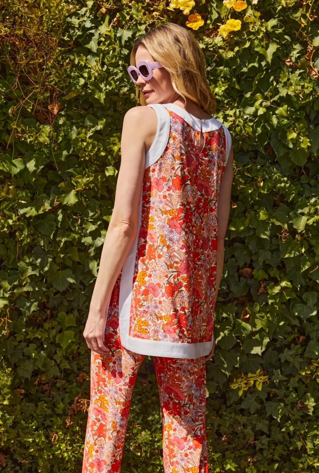 Lightweight Flex The Charlie Pant - 60's Floral