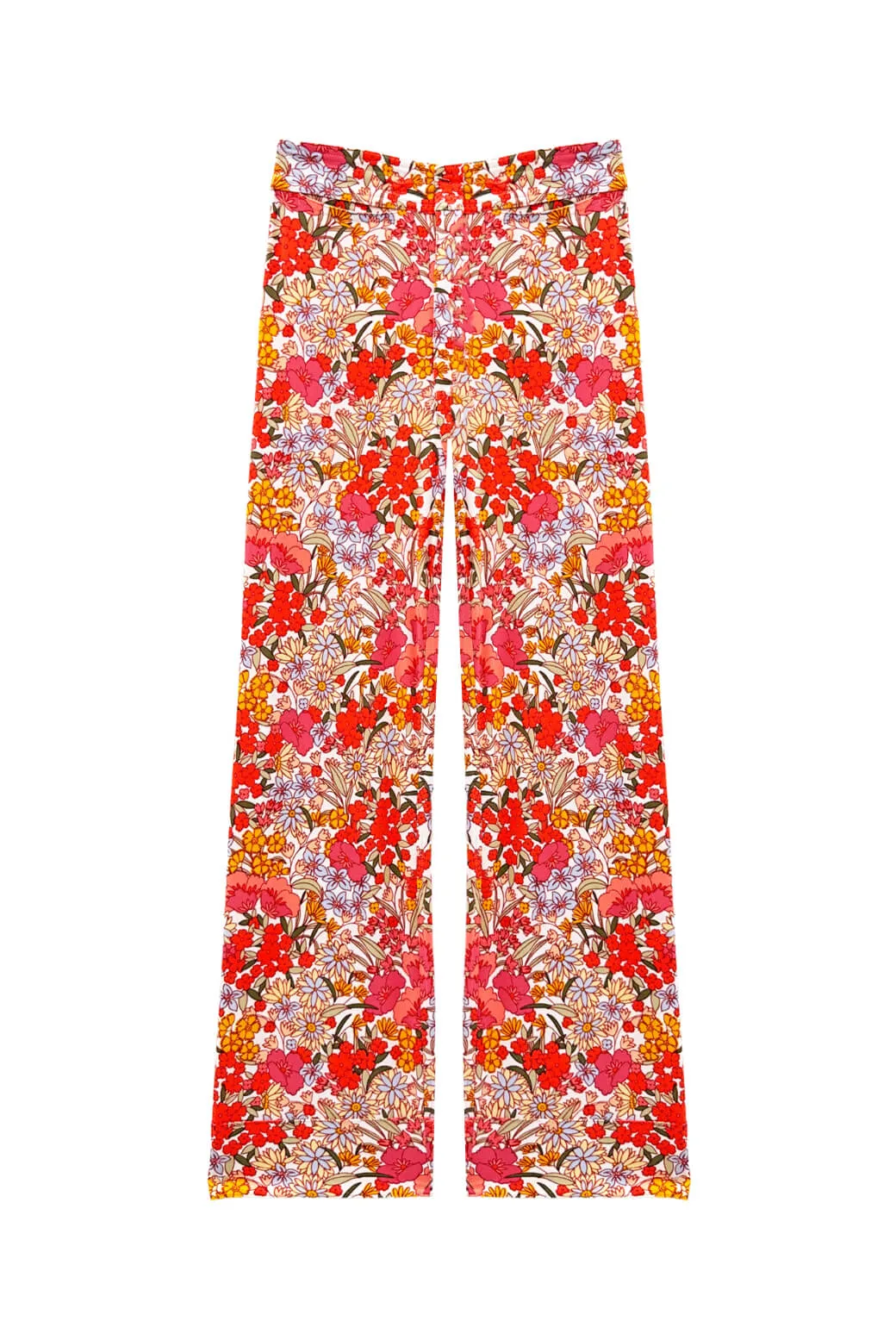 The Charlie Pant - 60's Floral No Fuss Fit Sporty Style