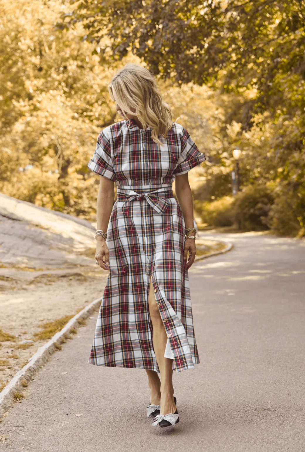 The Donna Day Gown - Dress Stewart Plaid Travel Light