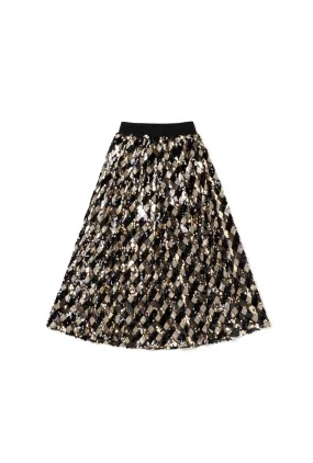 Sequin Party Skirt - Black & Gold Modular Attachment