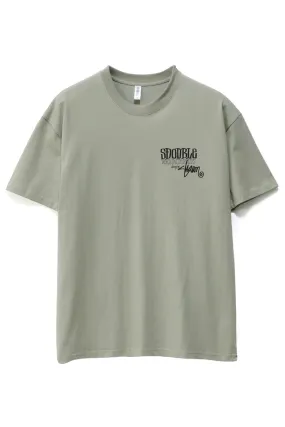 RibbedNeckline SublimatedPrint World Wide Roots Tee Seagrass