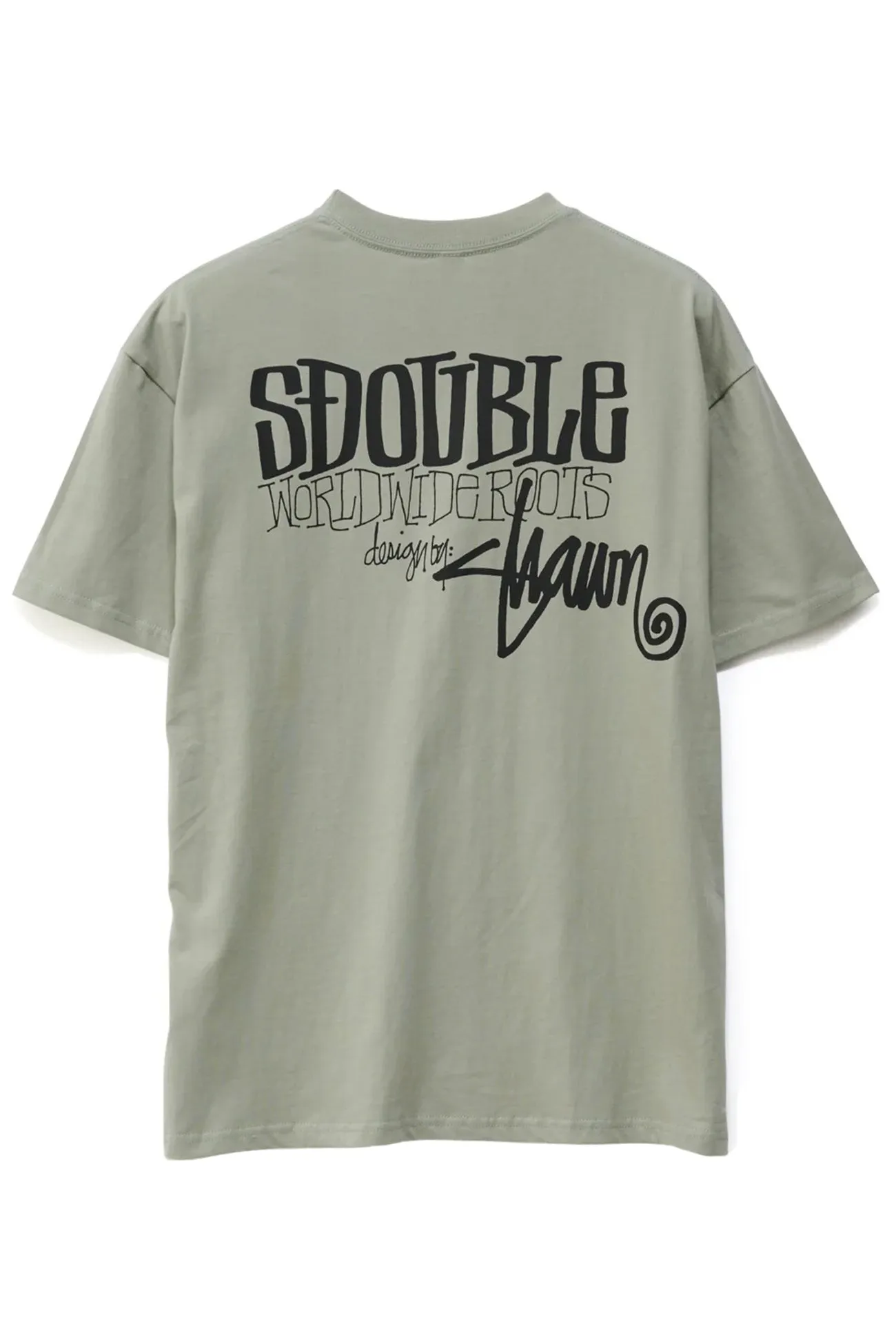 World Wide Roots Tee Seagrass Ergonomic Cut Quick Dry Performance