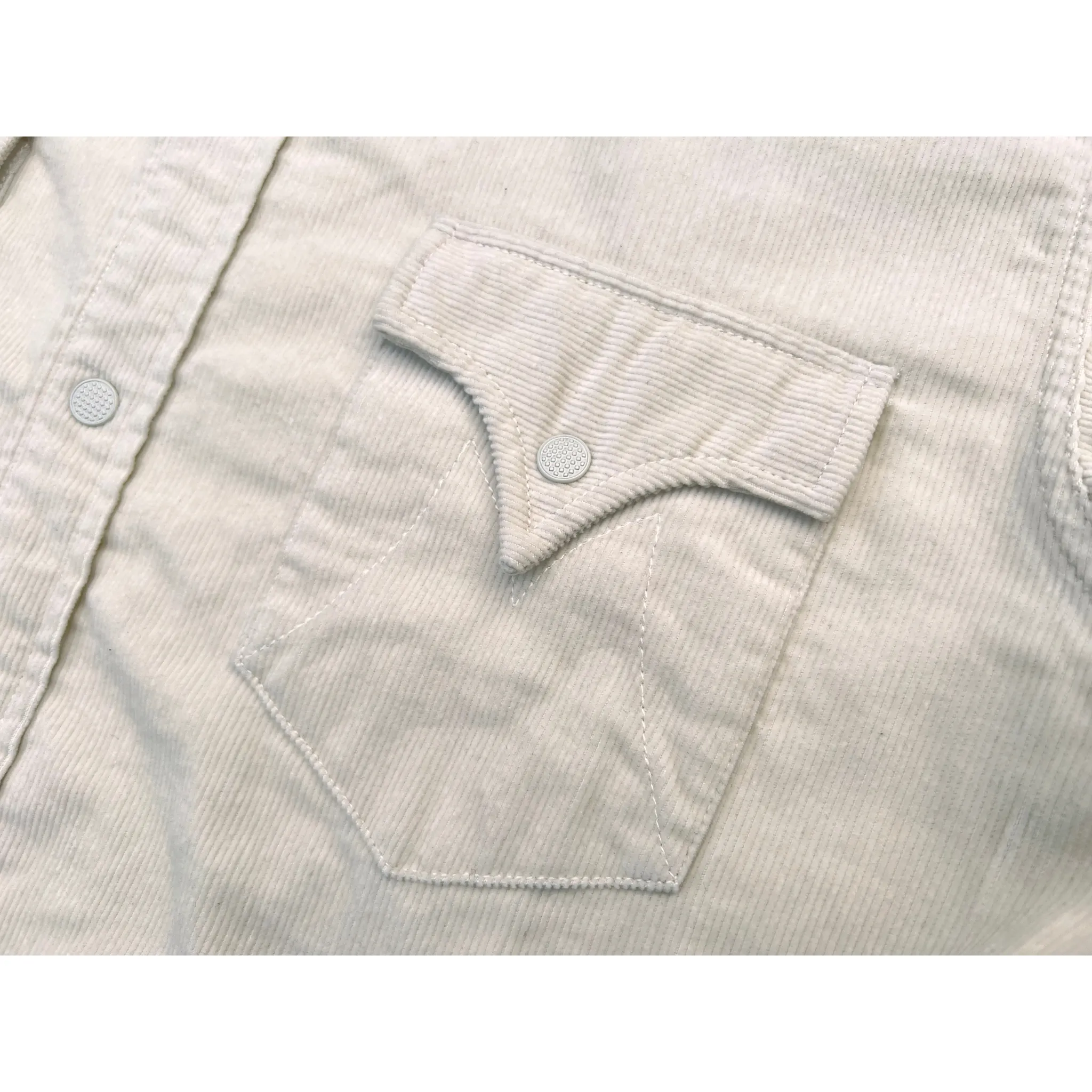 color block Dude Rancher Corduroy - Off-white