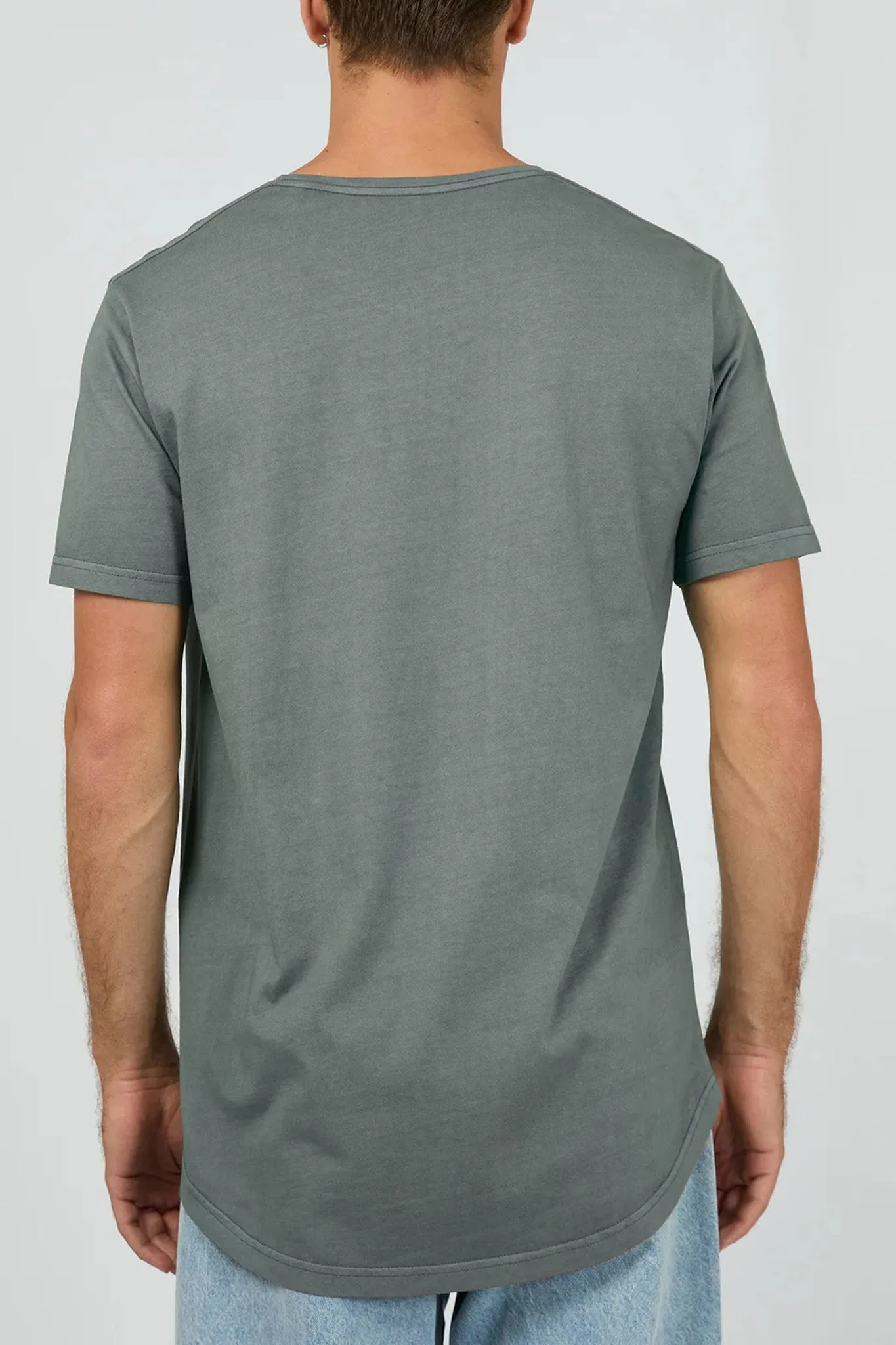 Embro Washed Tail Tee Steel AbrasionResistant Fabric Laser Cut Edges