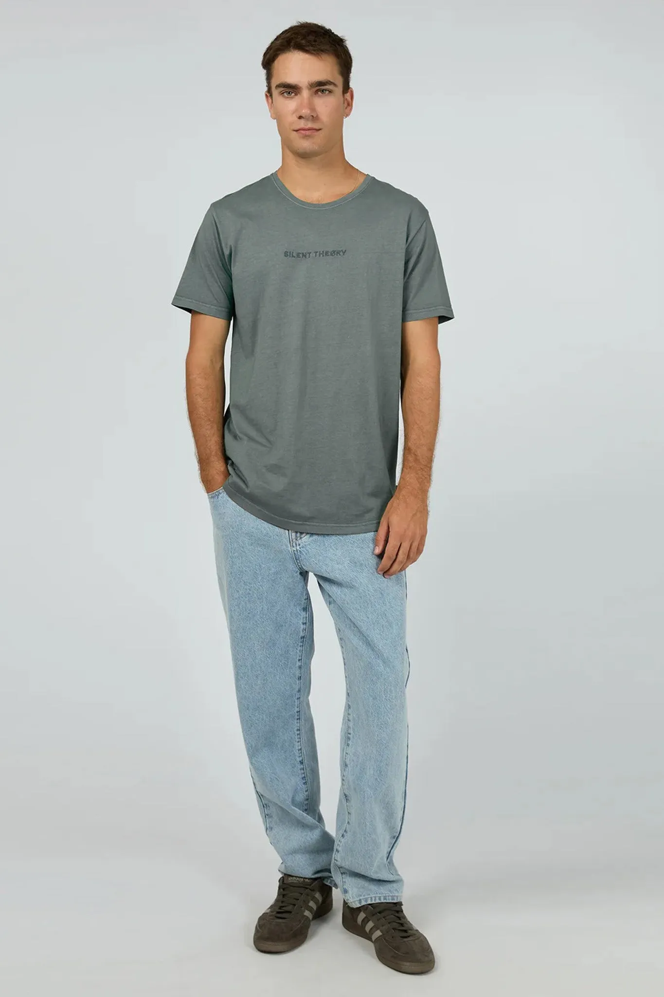 Thermochromic Color Shift Tech Embro Washed Tail Tee Steel