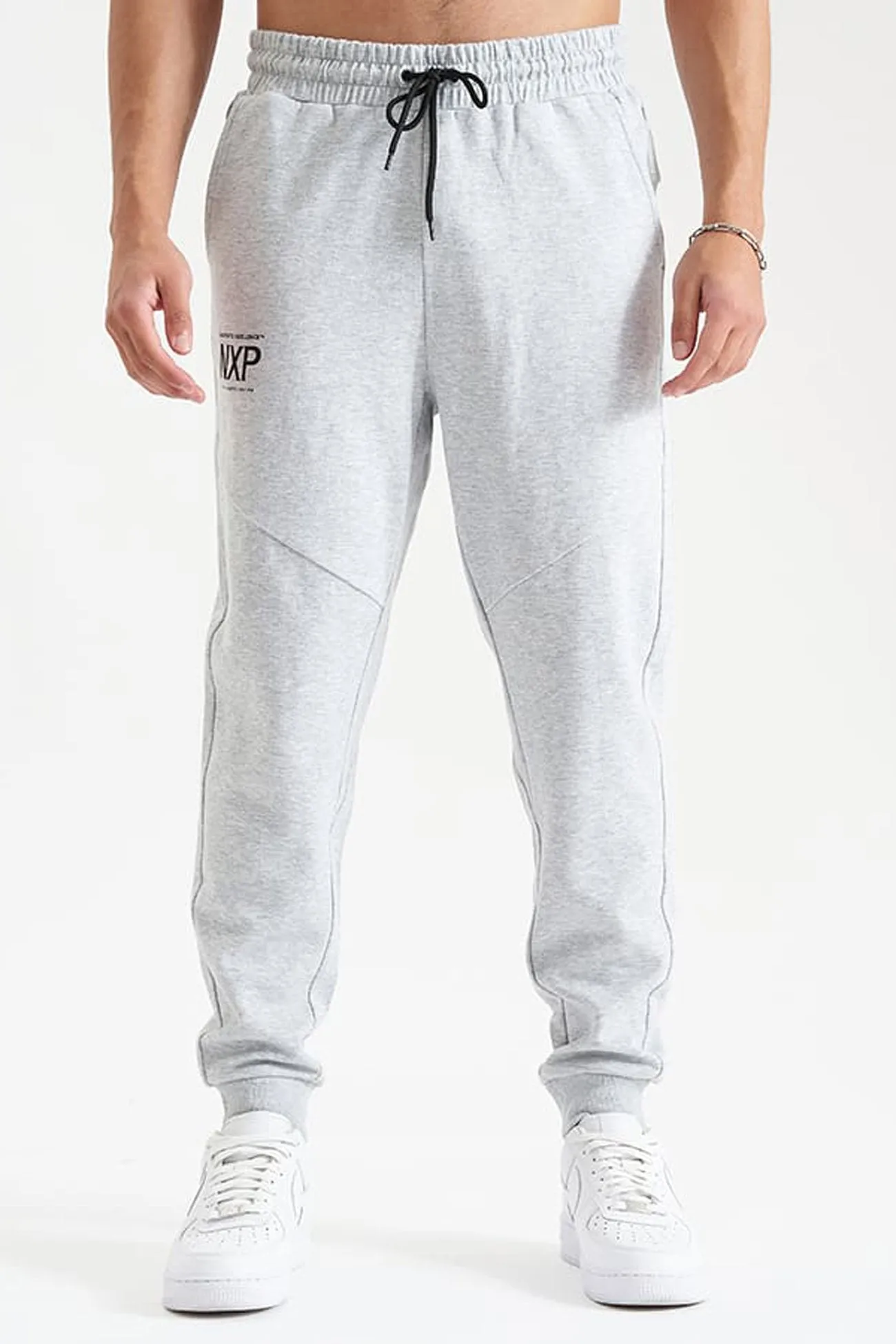 Modern Relaxed Gambit Slim Trackpant Grey Marle