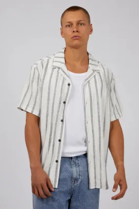 Drifter Stripe Shirt White Breathable Underarm Gussets