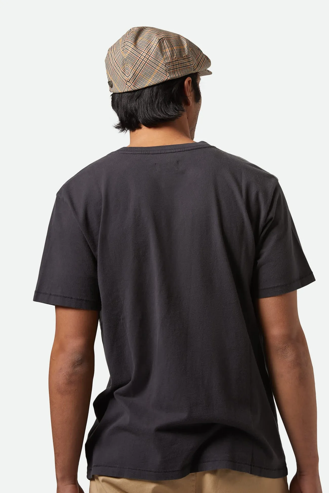 Fashion Statement Lightweight Thermal Vintage Reserve Short Sleeve Henley Black Sol Wash
