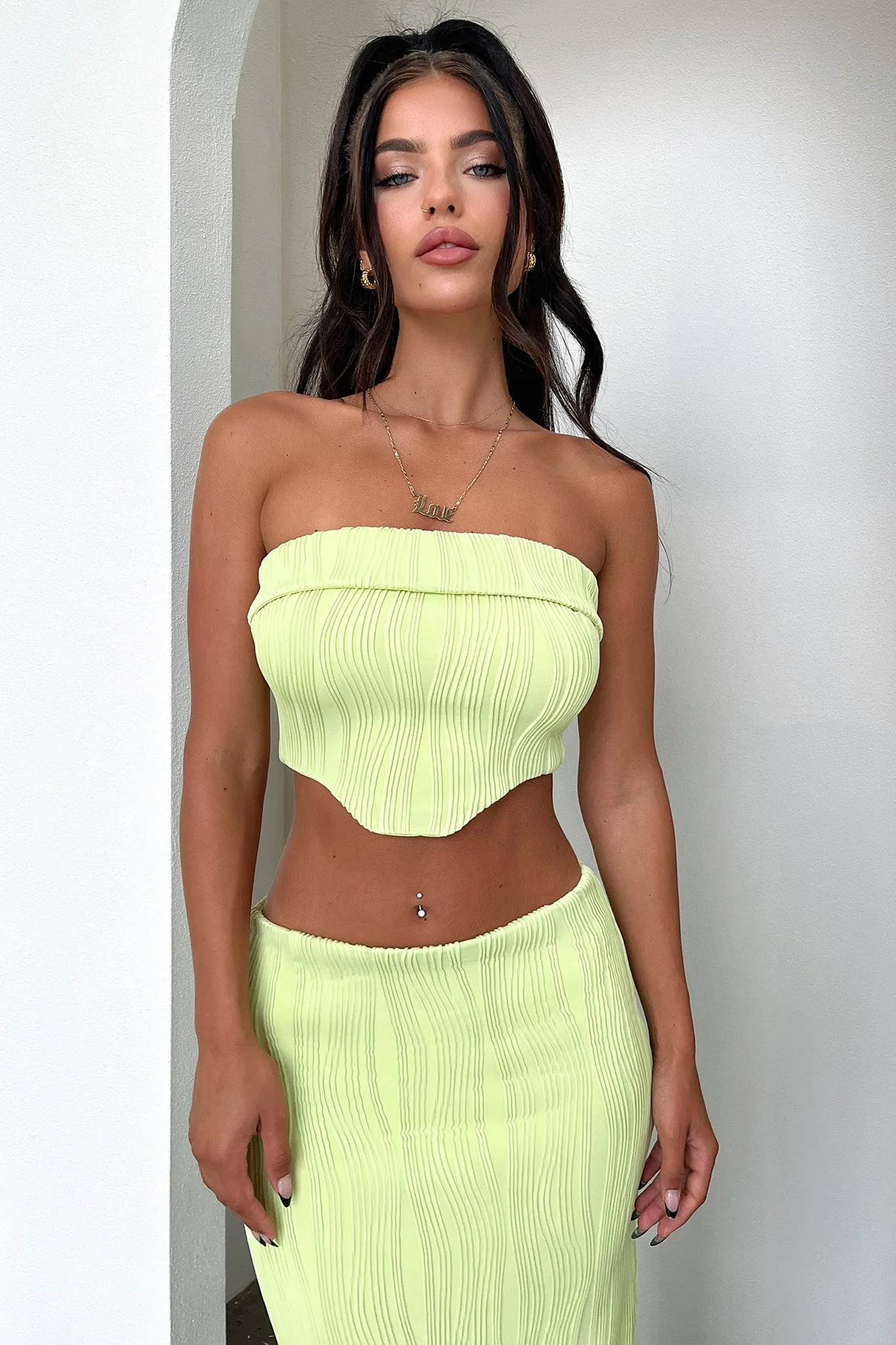 Xava Skirt- Green Eco Friendly