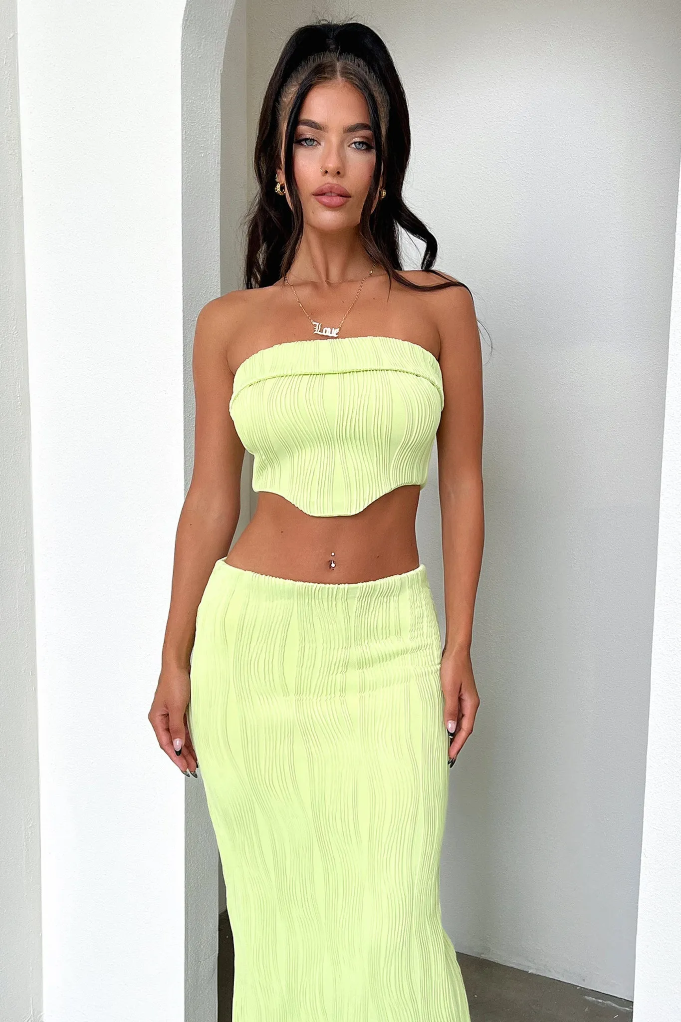 Daily Mood Water Repellent Xava Skirt- Green