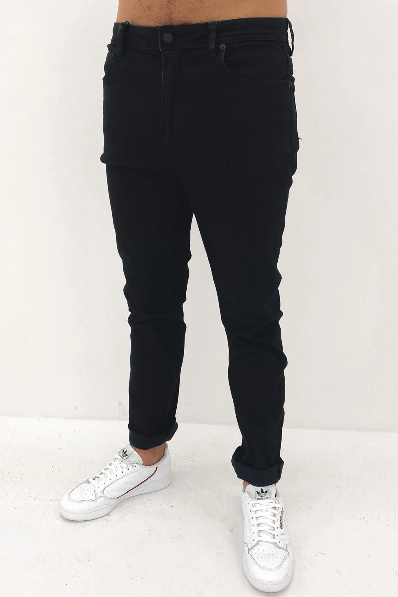 Lightweight Fabric Breathable Waist Z-Three Jean Prime Black