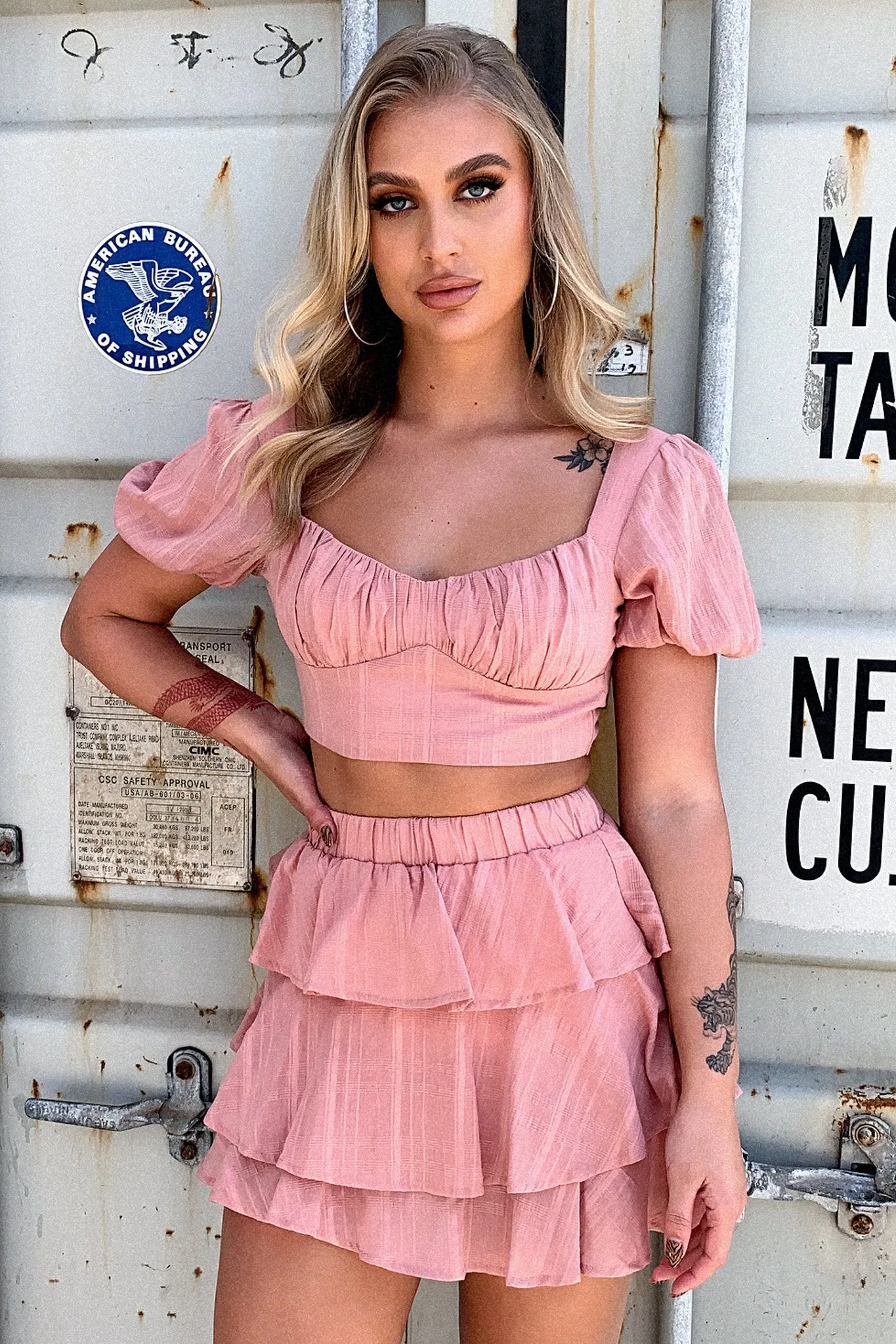 Zayn Skirt - Blush Breezy Style