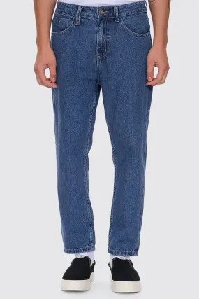 Unchopped Denim Jean Vintage Rinse Blue Anti Cling Finish Versatile Design