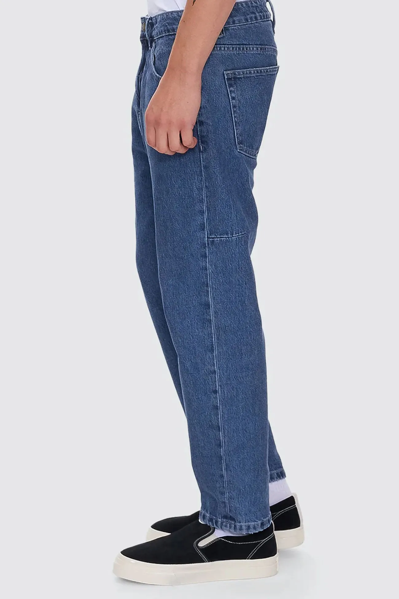 Unchopped Denim Jean Vintage Rinse Blue Soft Touch