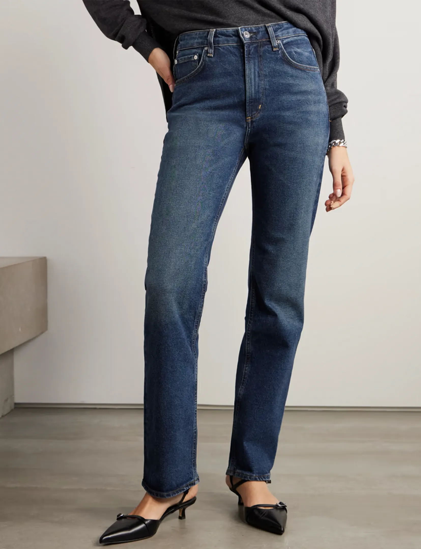 Zurie High Rise Straight Leg Jean, Garnish Fast Match