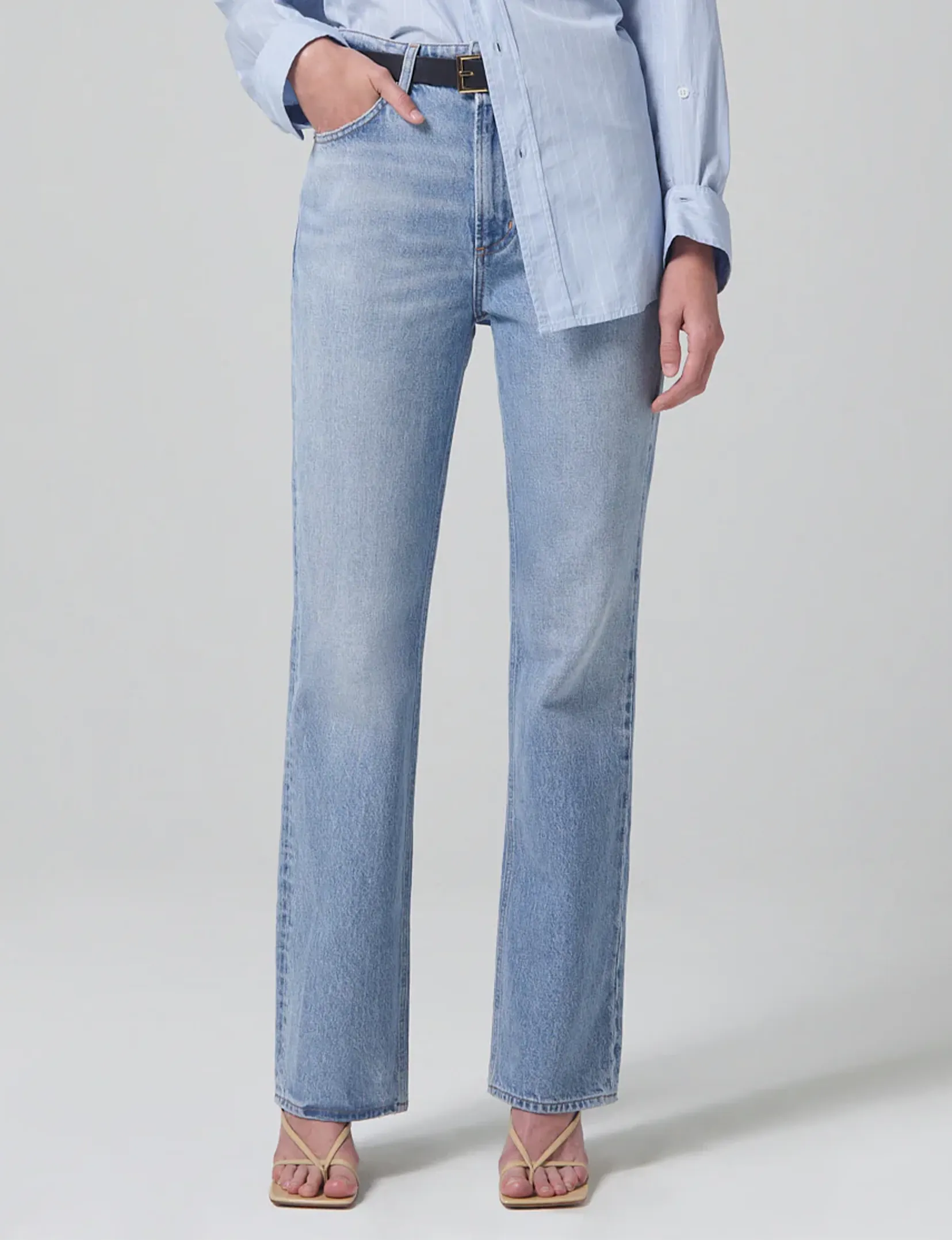 No Gap Waistband Zurie Straight Leg, Carousel